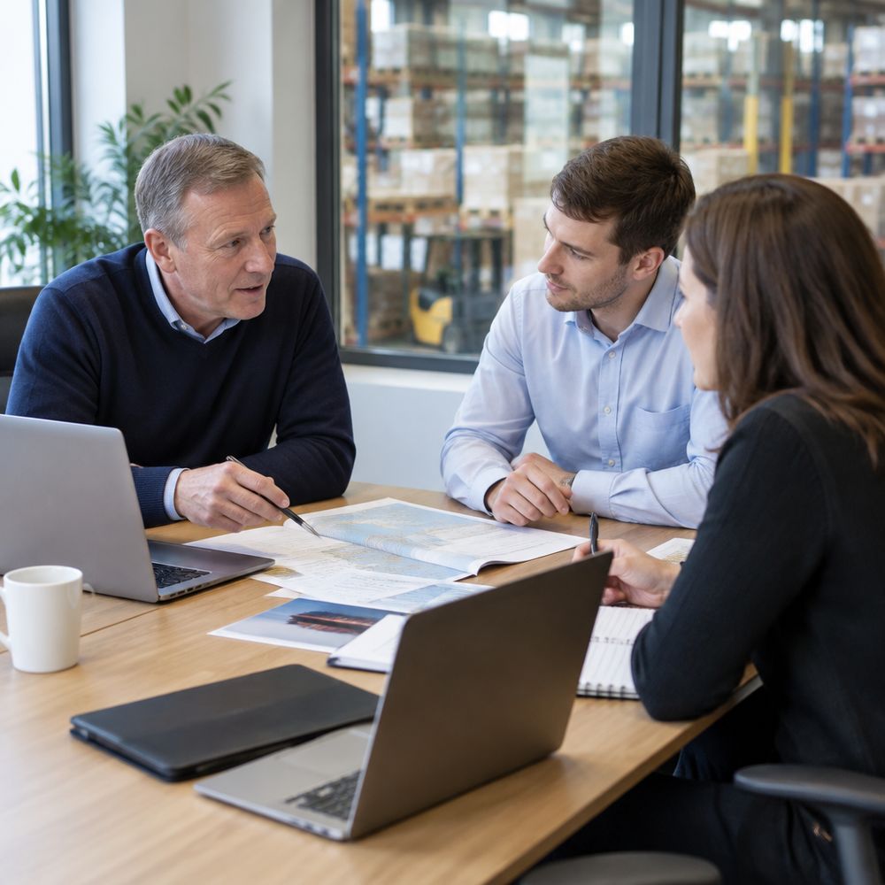 Logicore Global team planning a shipment